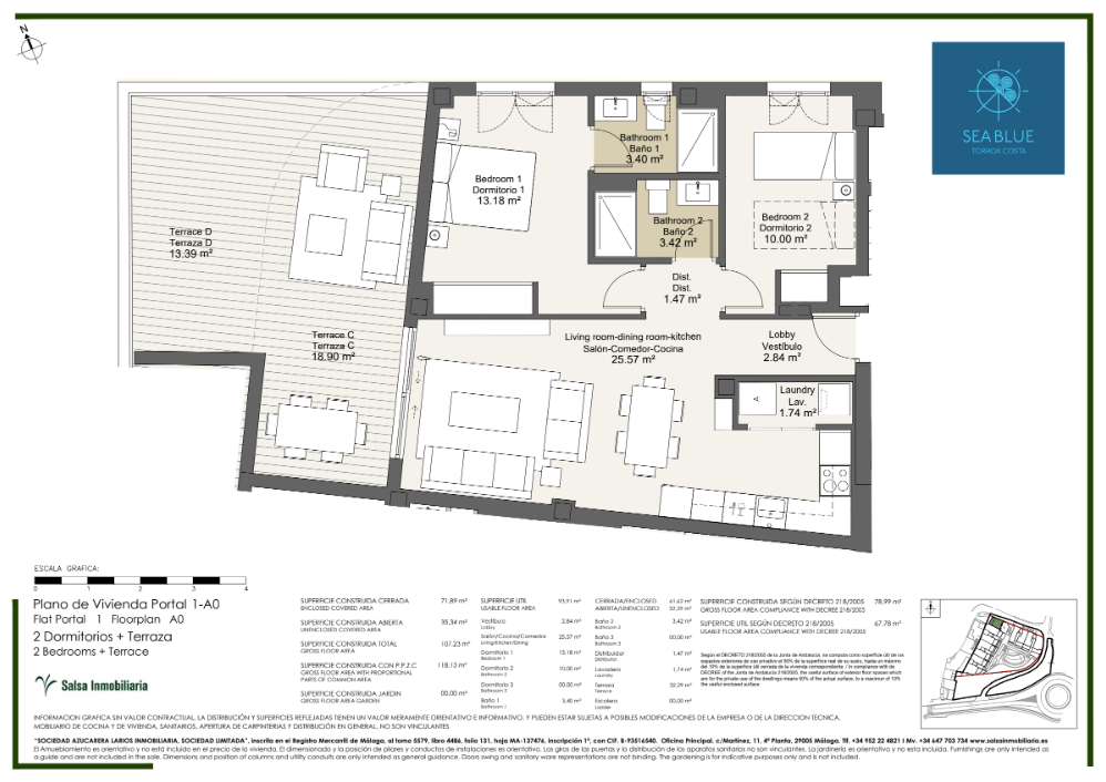 Apartamento en venta en Torrox